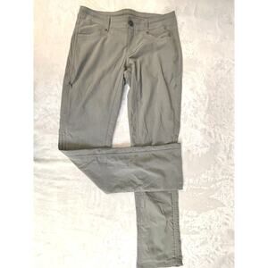Kuhl Women's 4 Reg Gray Nylon Straight Leg Trekr Outerwear Pants 6235 32 inseam